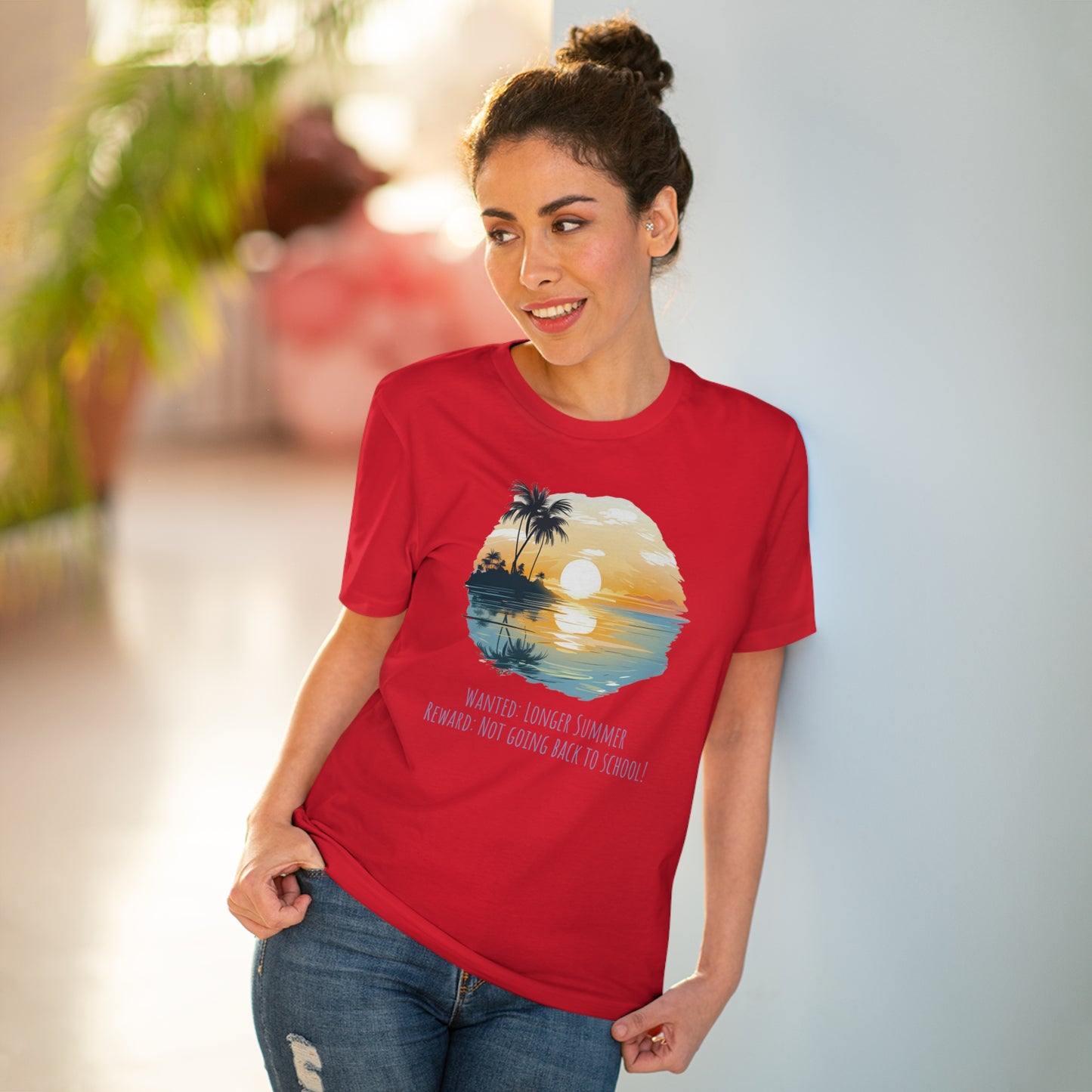 Eco-Friendly Sunset Beach T-shirt : Longer Summer Plea