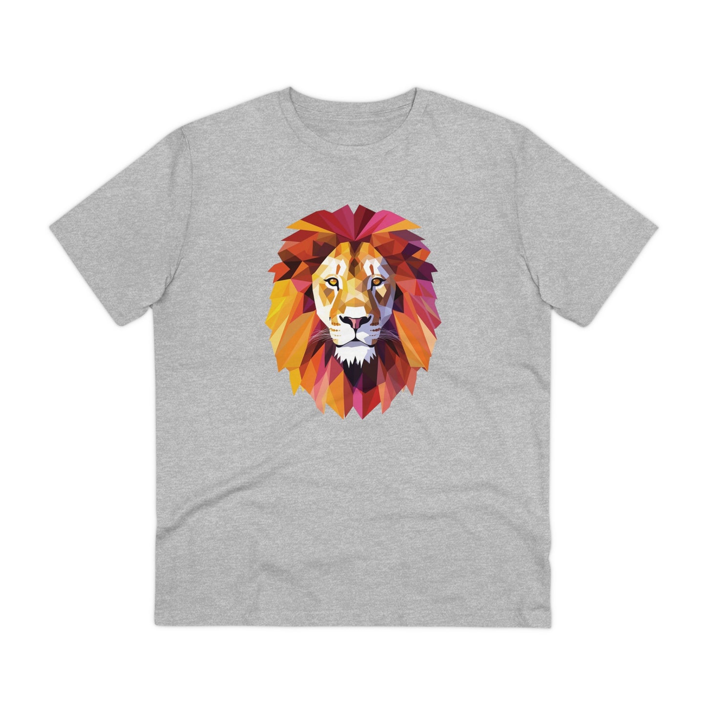 Lion Polygonal T-Shirt - Embrace Majestic Roar