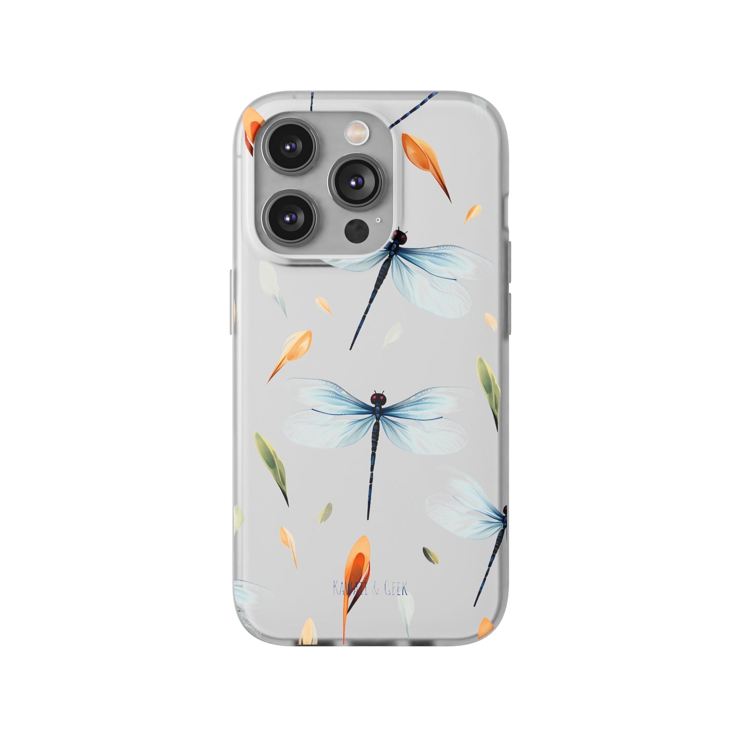 Dragonfly Dreams: Transparent Flexi Phone Case