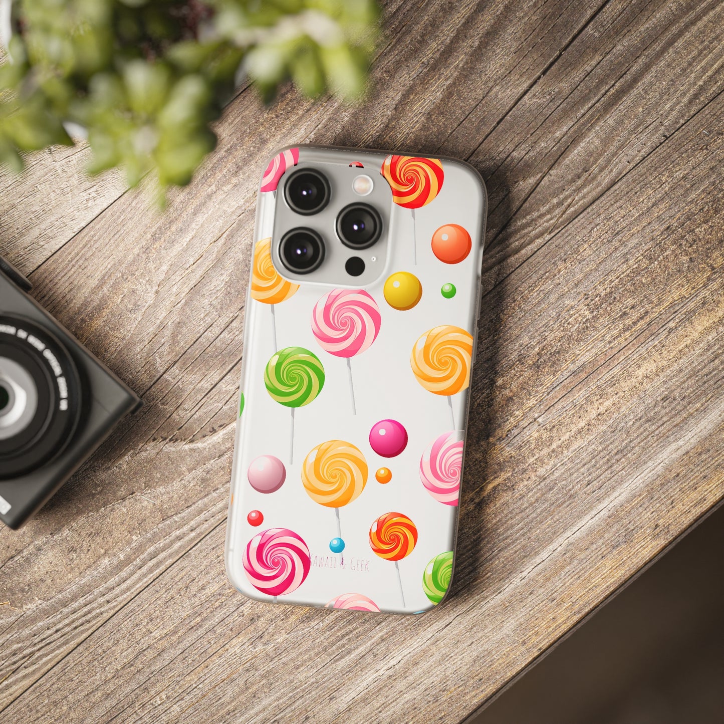 Vibrant Lollypop Array - Flexi Transparent Phone Case