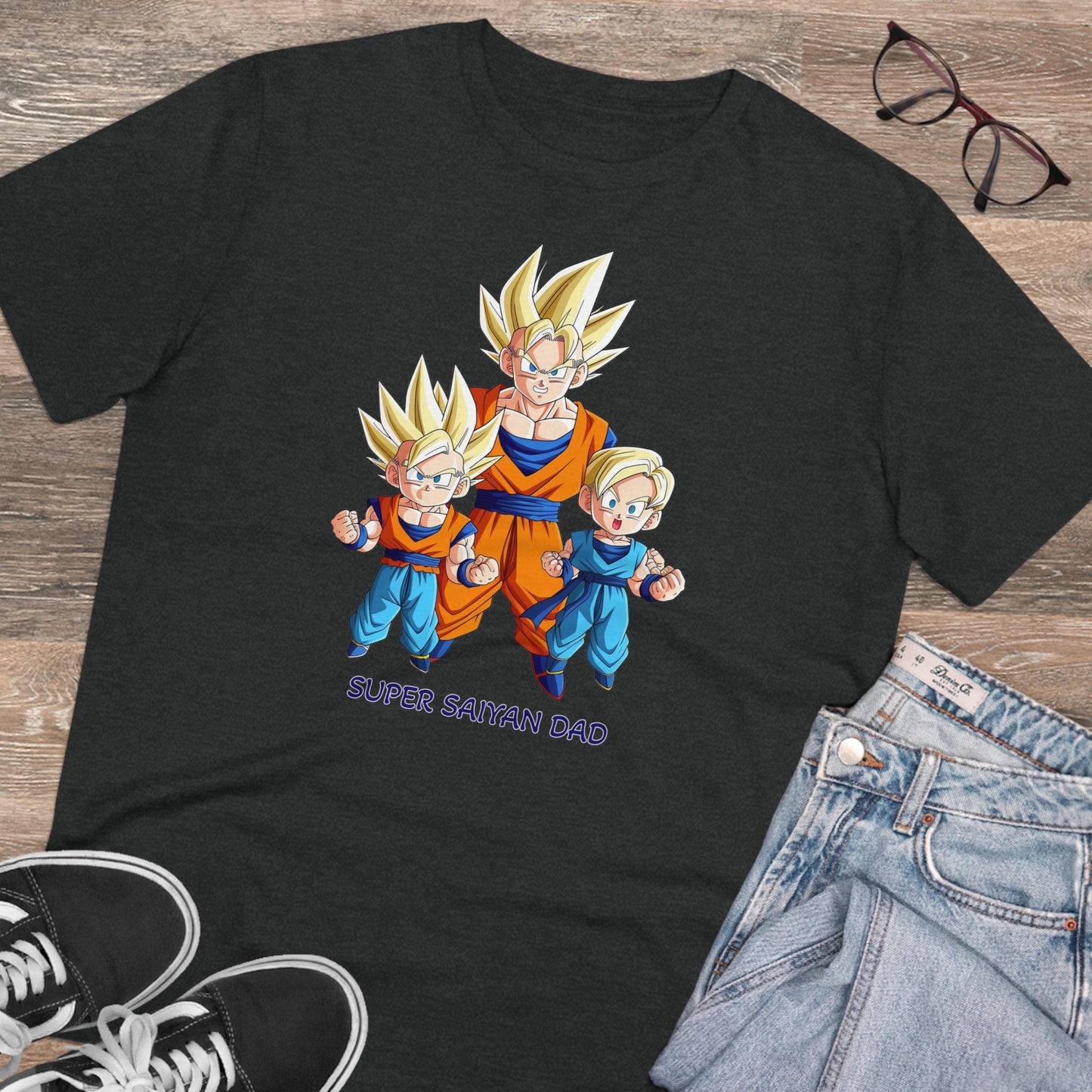 San Goku - Unisex Eco-Friendly T-Shirt - Celebrate Father's Day "Super Saiyan Dad"