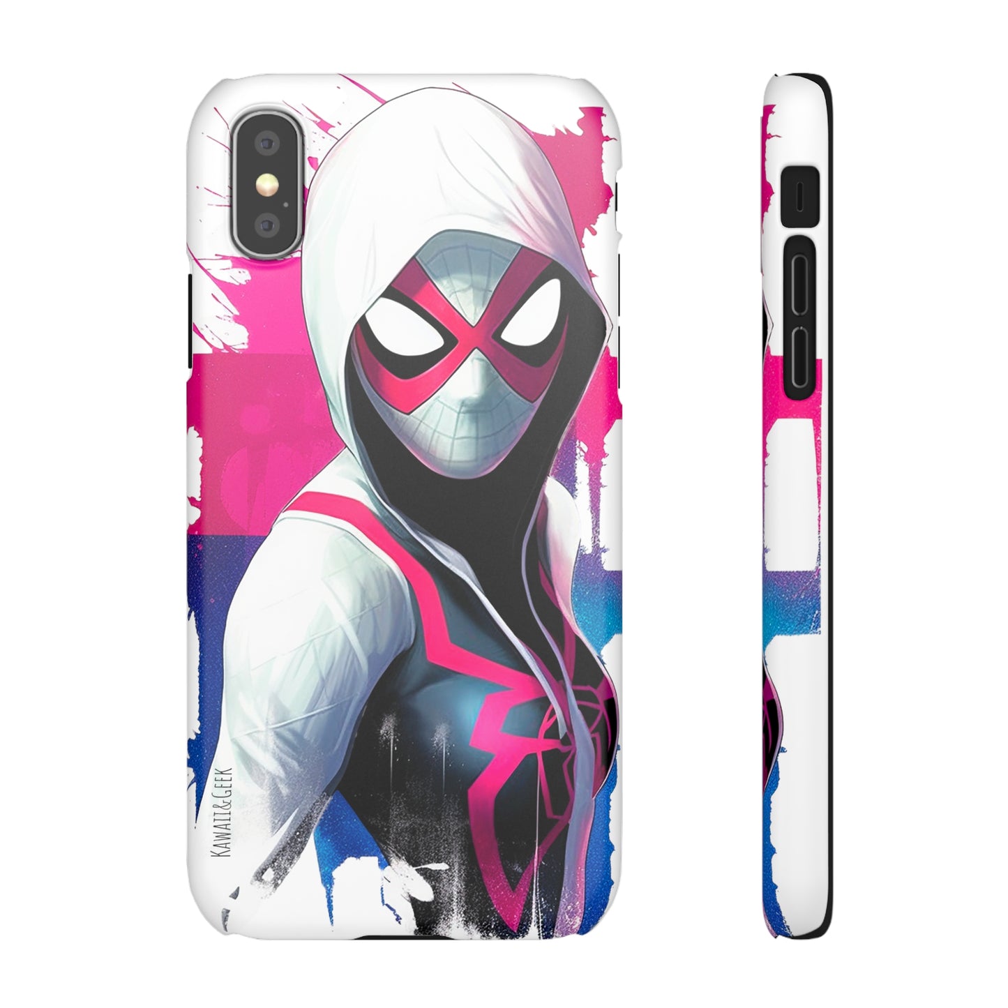 Spider Gwen in Watercolor Style Phone Case - Add Some Colorful and Heroic Style to Your Phone