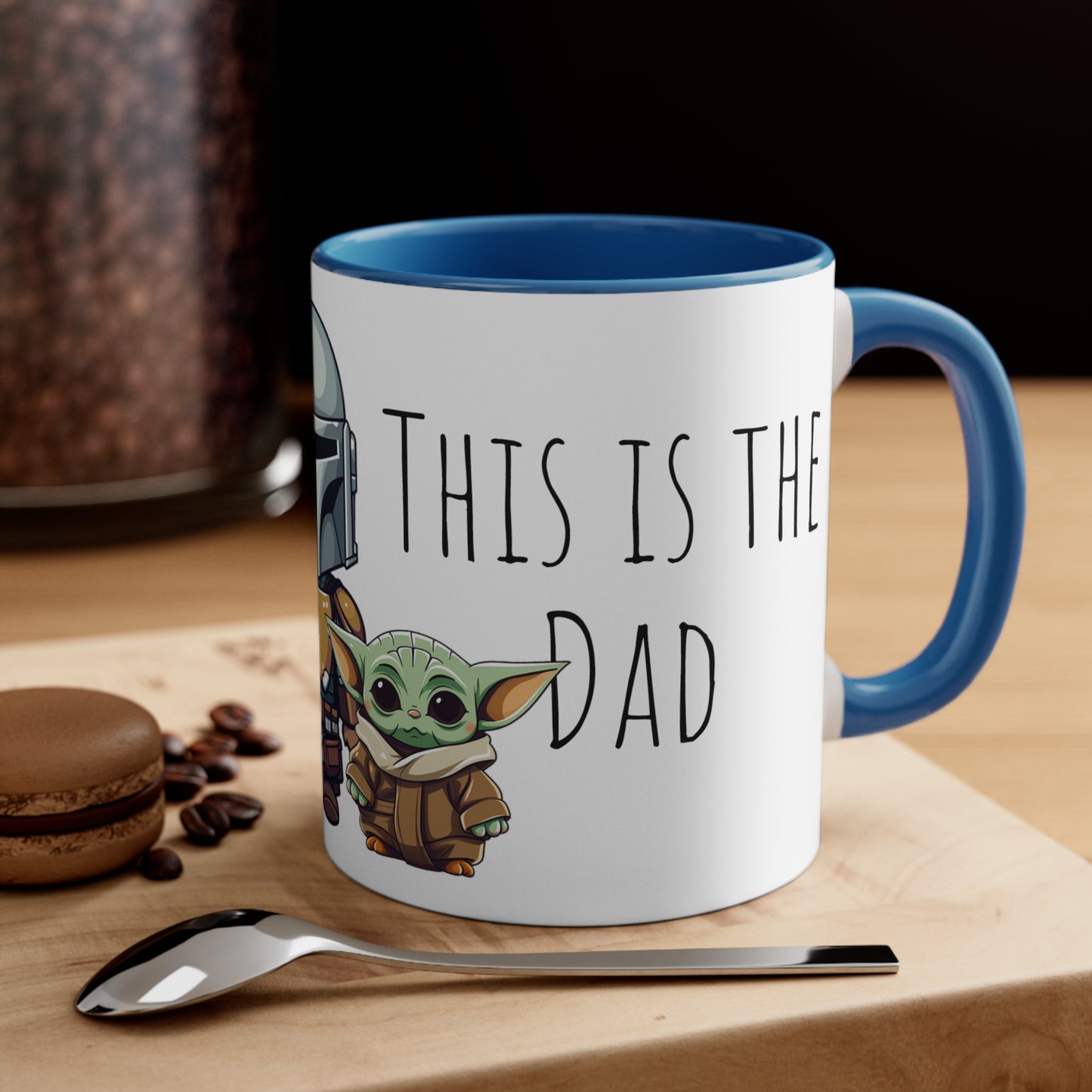 Cute Mandalorian and Baby Yoda Grogu Mug: The Perfect Dad Duo - Father's Day Special