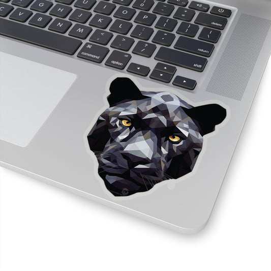 Black Panther Sticker - Grace and Mystery in Geometric Form
