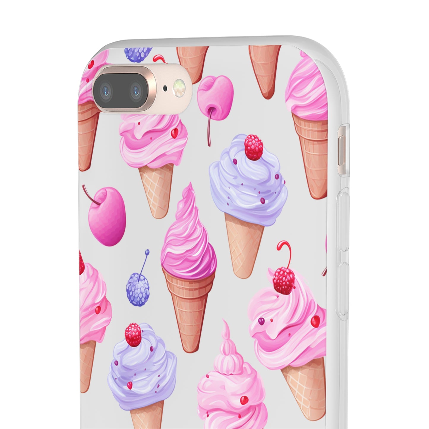 Vibrant Ice Cream Delight Flexi-Case for Phones