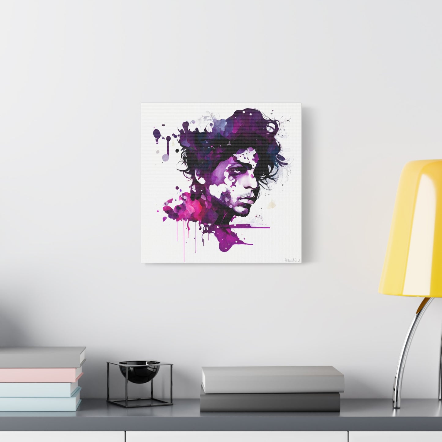 Prince in Purple Rain Watercolor Style Canva - Add Some Artistic and Musical Style to Your Walls