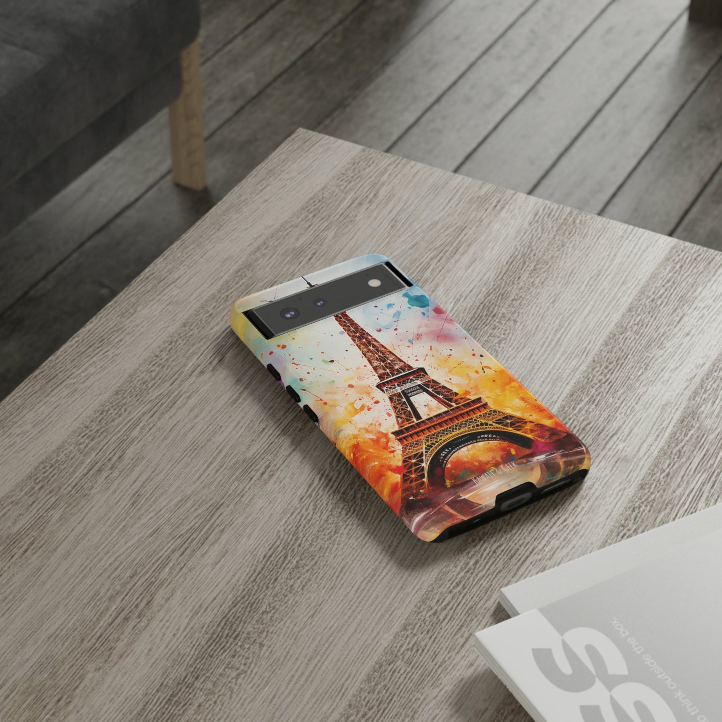 Eiffel Tower Painting Tough Phone Case - for Paris lovers