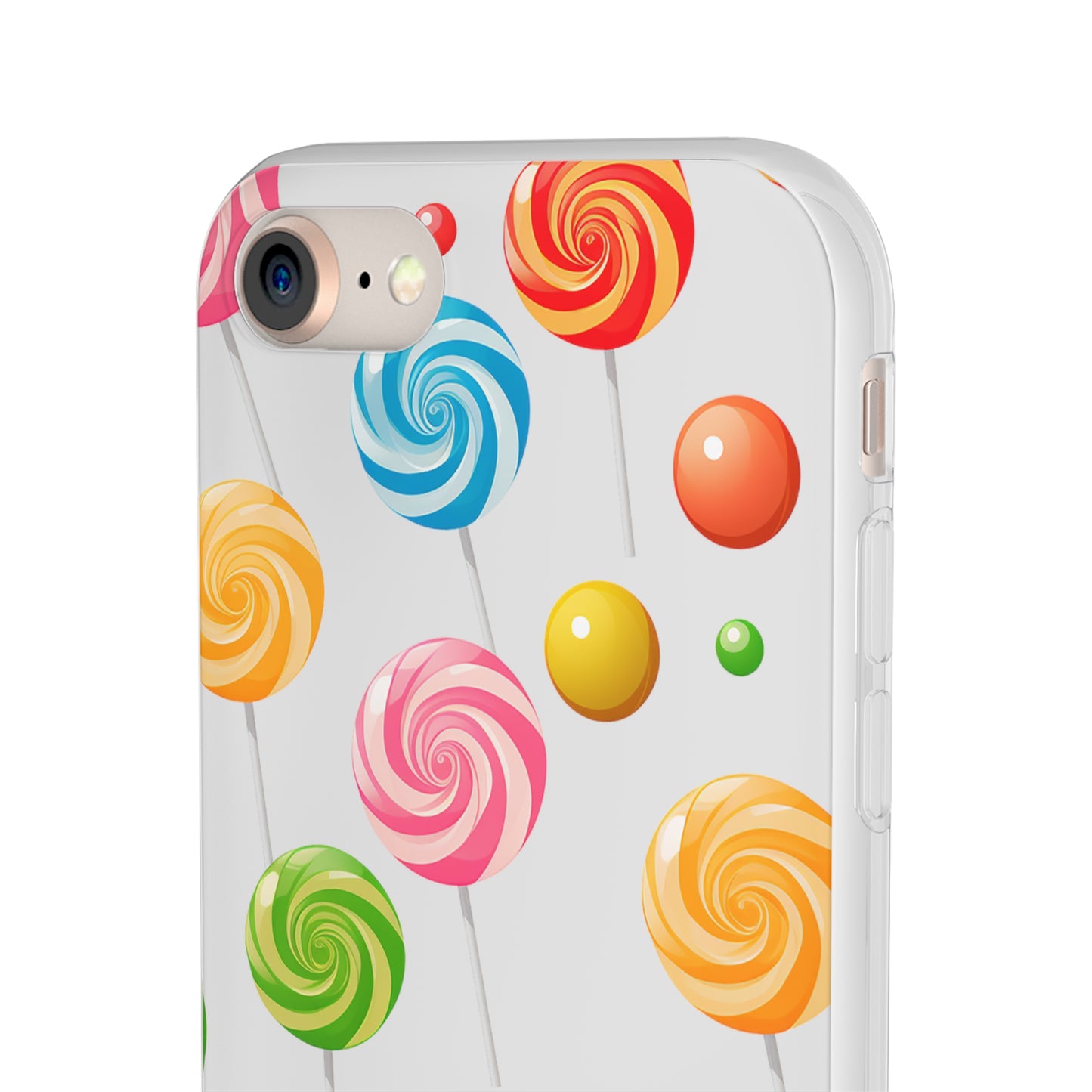 Vibrant Lollypop Array - Flexi Transparent Phone Case