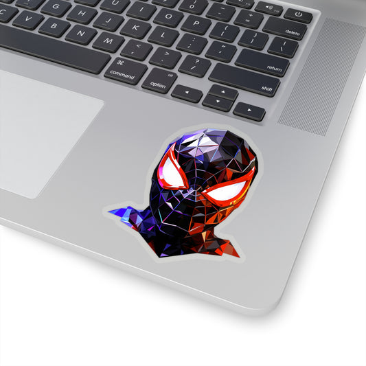 Siper Man Miles Morales Geometric Vector Sticker - Embrace the Power of Diversity