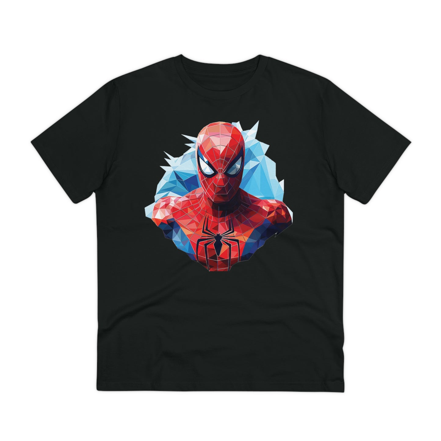 Spider-Man Polygonal Geometric T-Shirt - Swing into Stylish Adventure