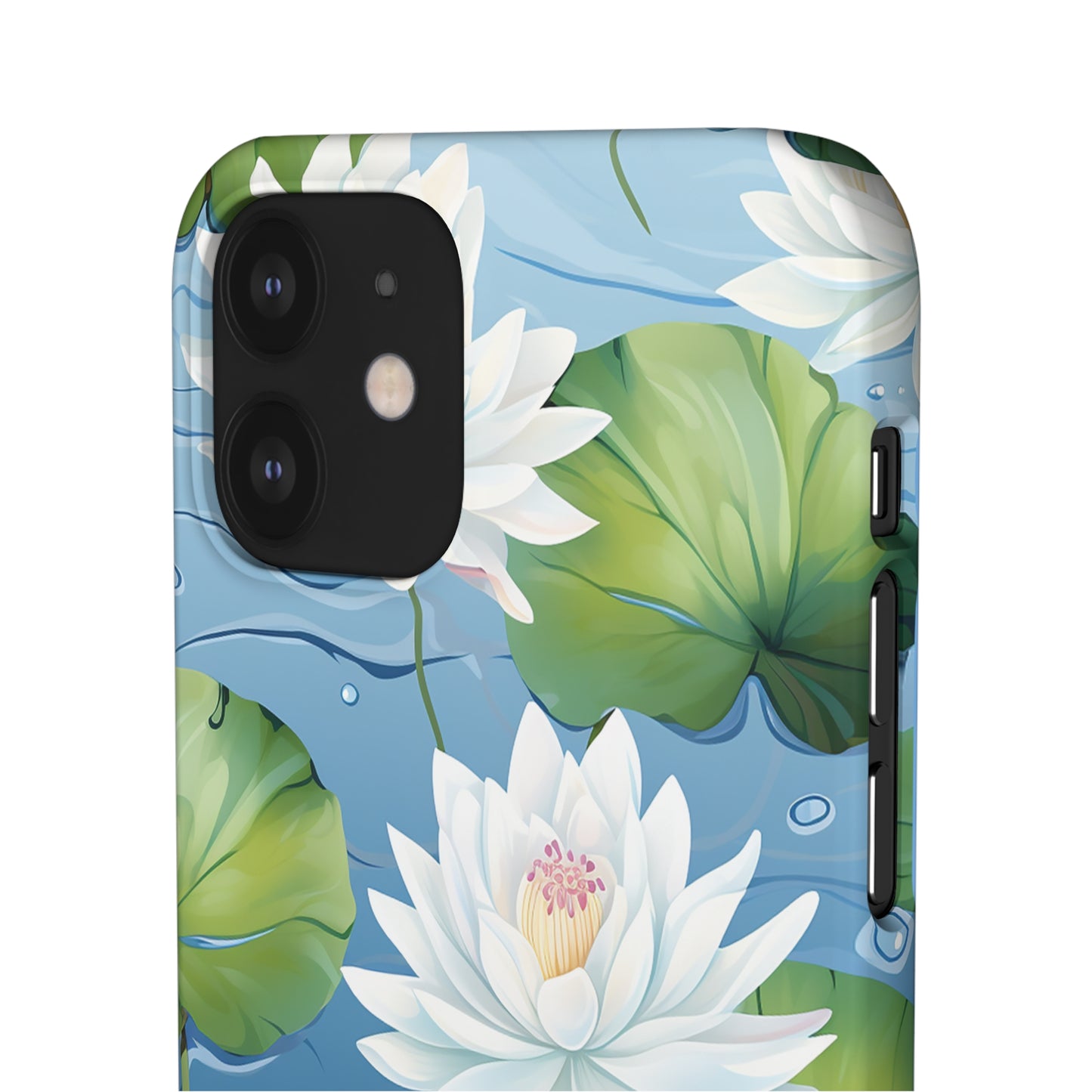 Elegant Water Lilies: Premium Phone Case