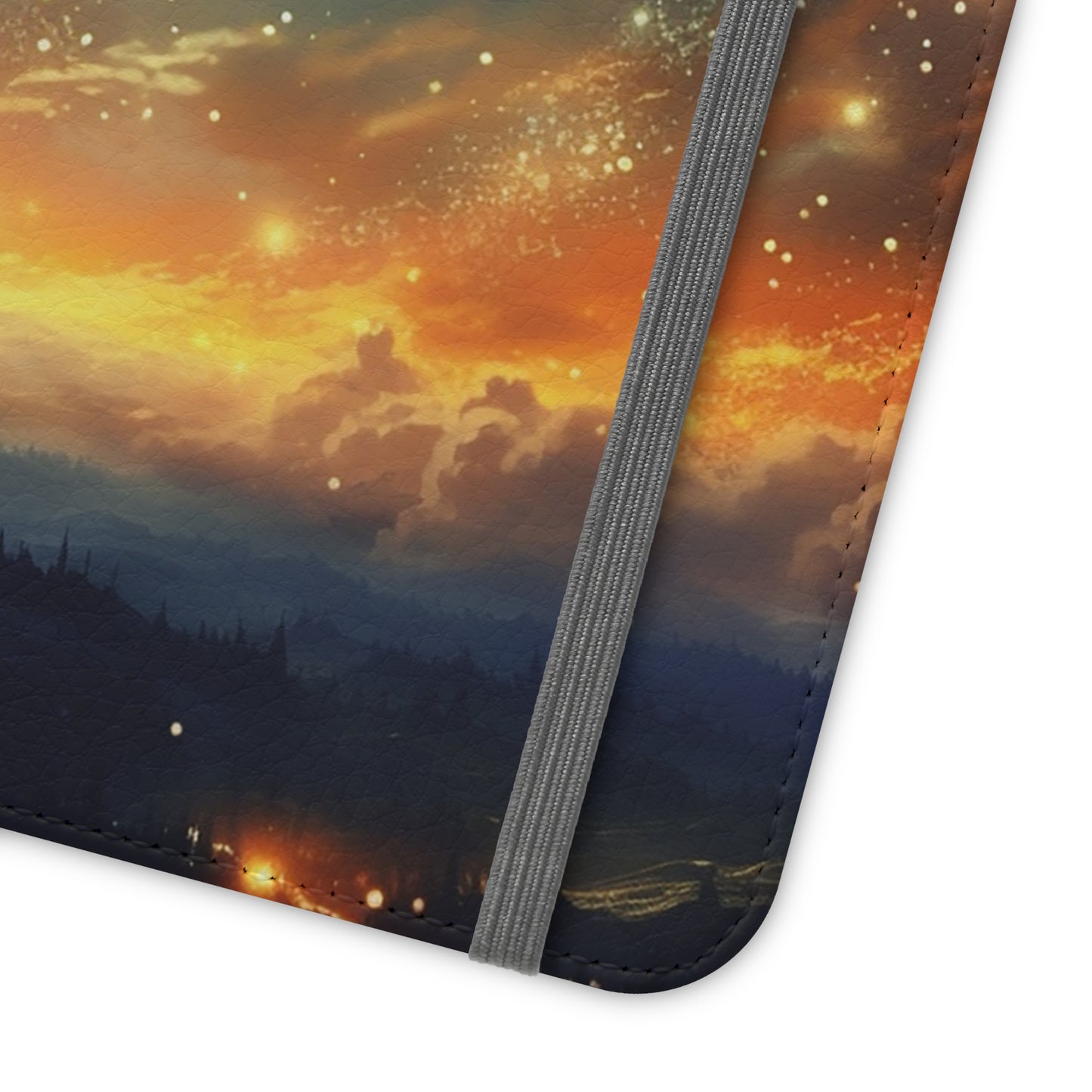 Wonderful Starry Night Flip Phone Case - Embrace the Beauty of the Night Sky