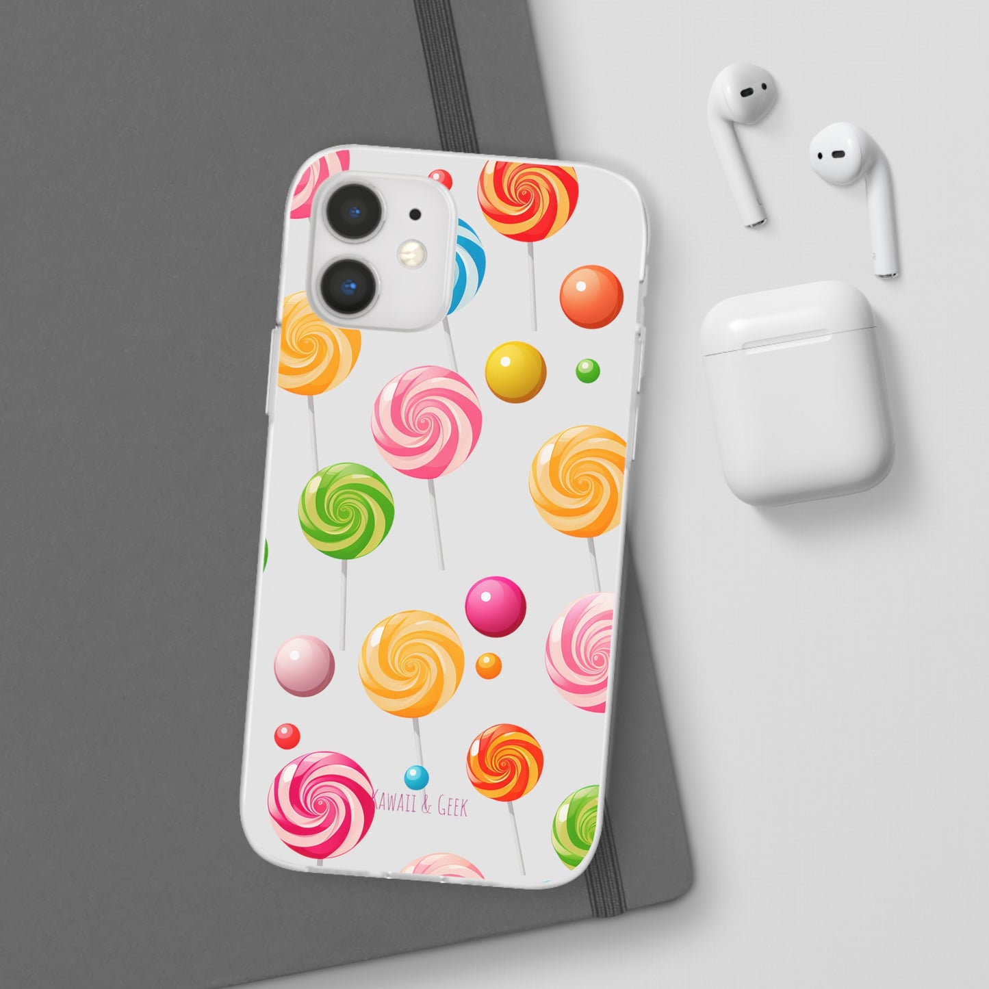 Vibrant Lollypop Array - Flexi Transparent Phone Case