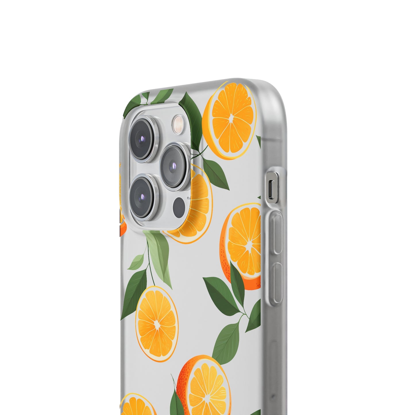 Zesty Orange Slices Transparent Flexi Phone Case