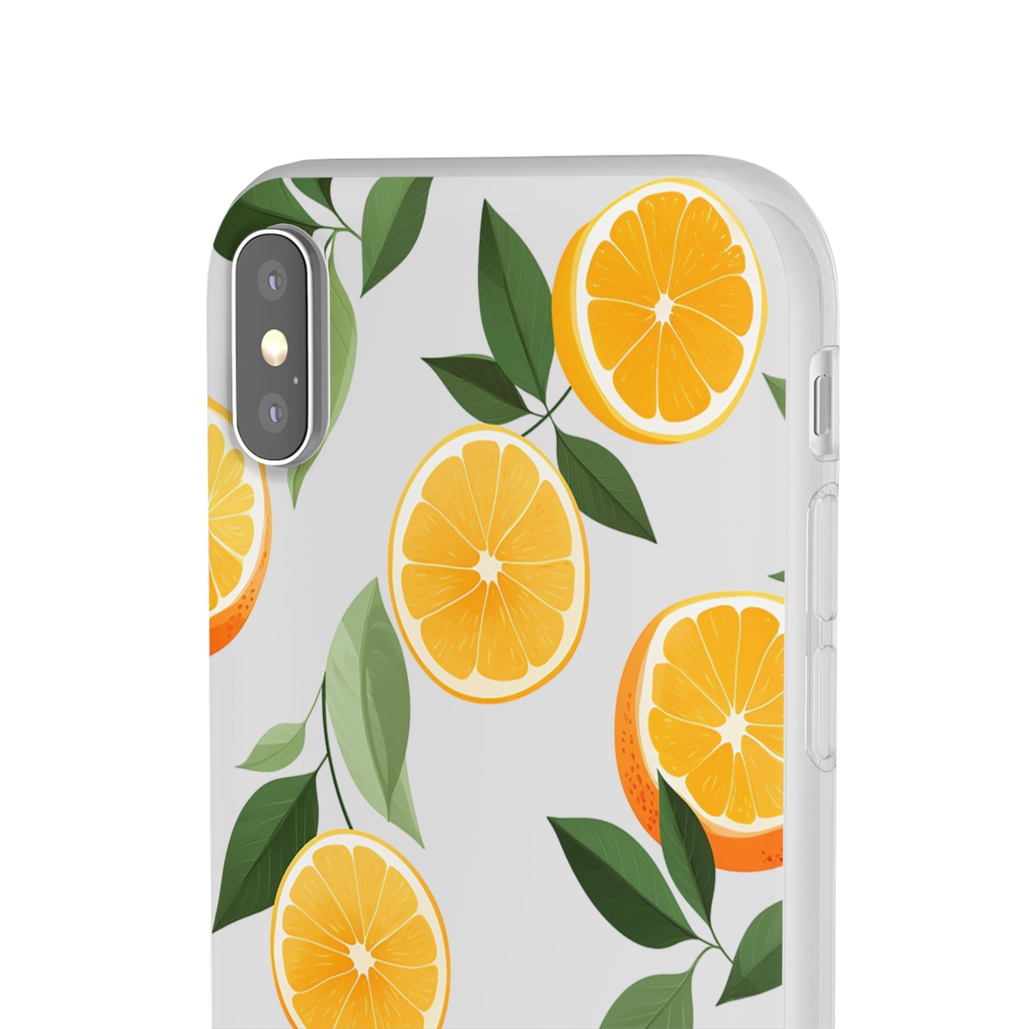 Zesty Orange Slices Transparent Flexi Phone Case