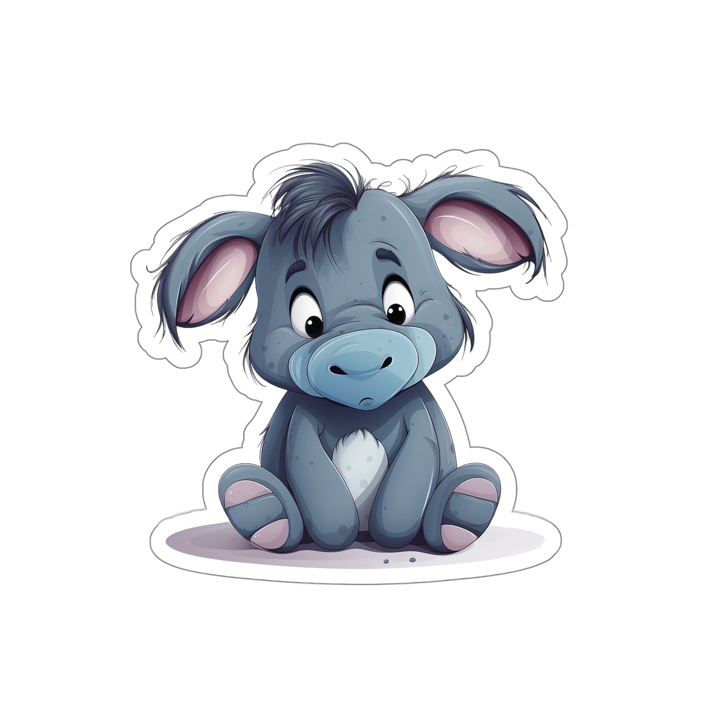 Baby Eeyore Sticker - Embrace the Adorable Melancholy