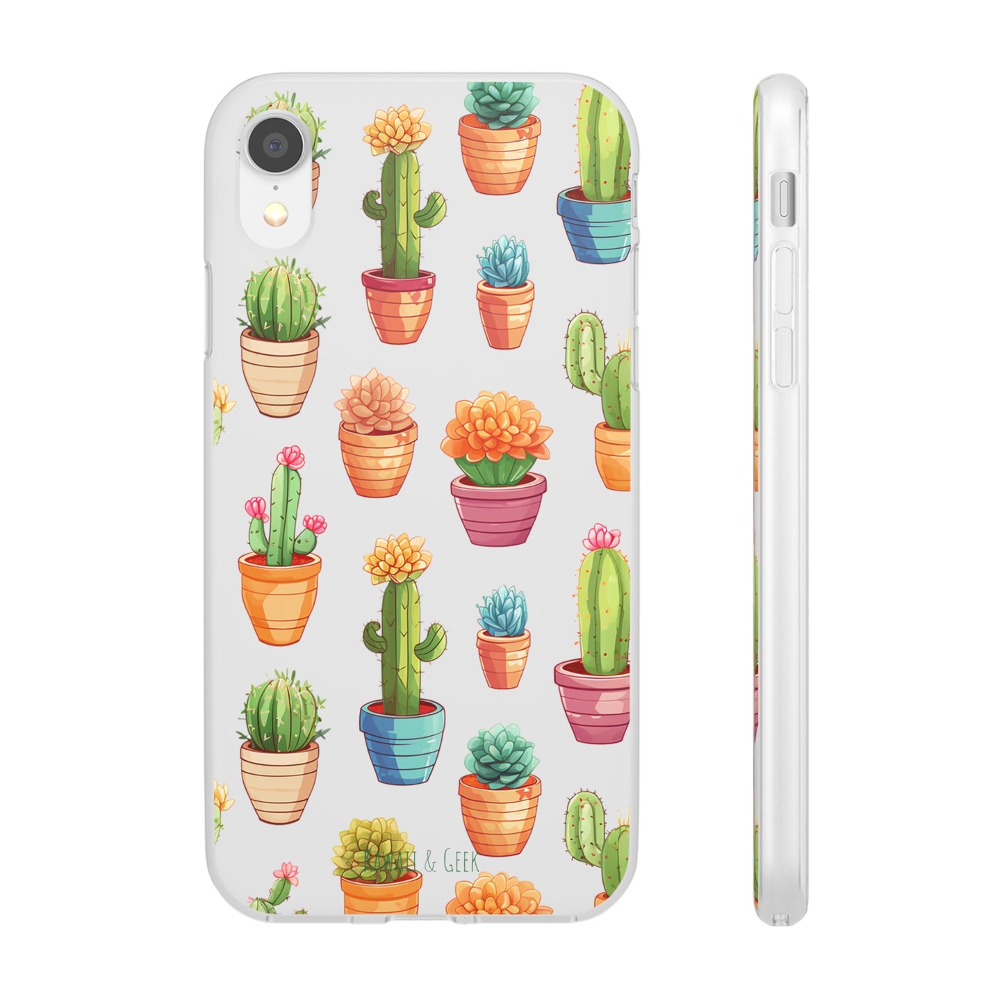 Charming Cactus Flexi and semi Transparent Phone Case