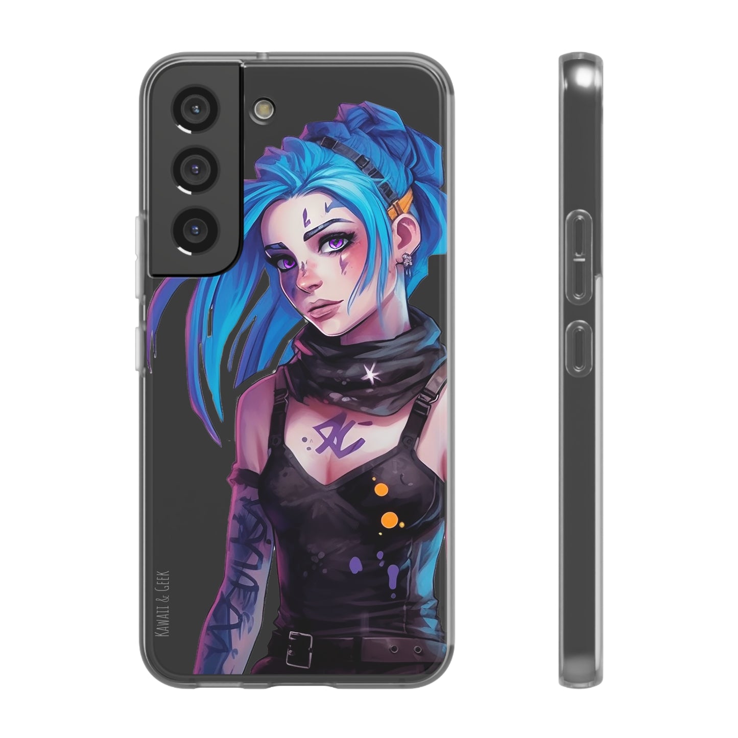 Jinx for Arcane / League of Legends Flexi Phone Case - Add Some Colorful and Gaming Style to Your Phone