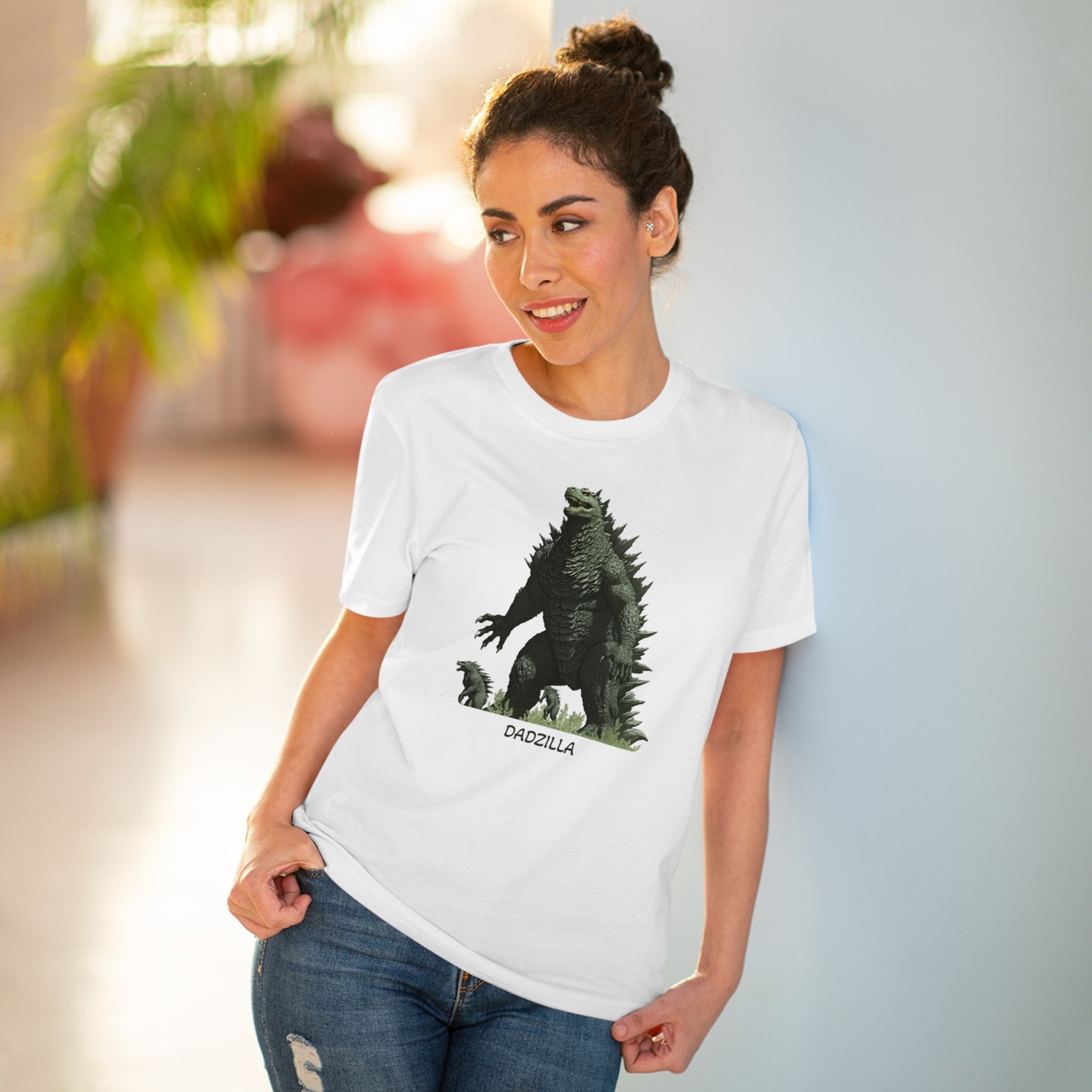 Dadzilla - Unisex Eco-Friendly T-Shirt - Celebrate Father's Day with a Legendary Monster