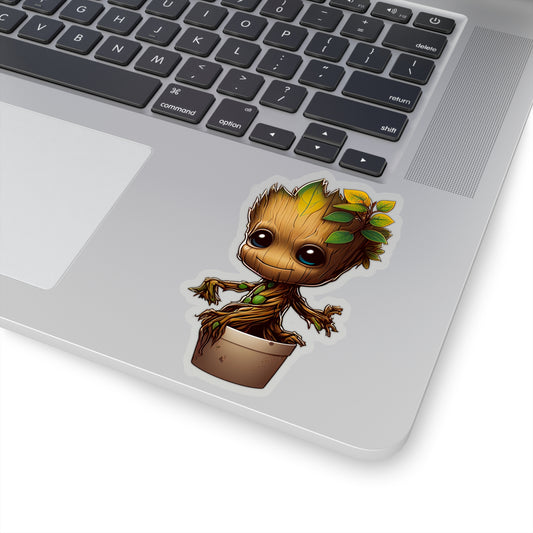 Cute Baby Groot Sticker - Add Some Joyful and Unique Style to Your Tech