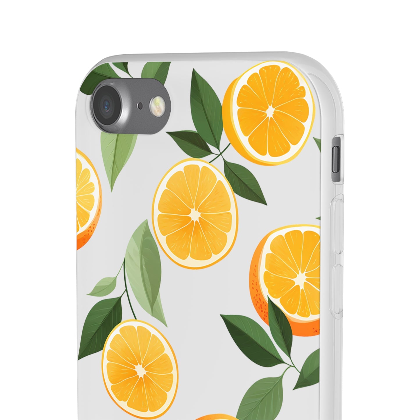 Zesty Orange Slices Transparent Flexi Phone Case