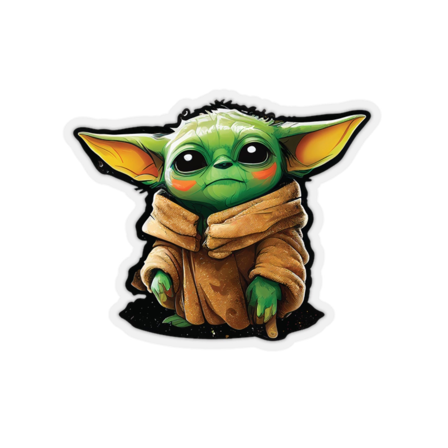 Baby Yoda Grogu Sticker - Add Some Adorable and Iconic Style to Your Tech - The Mandalorian - Star Wars