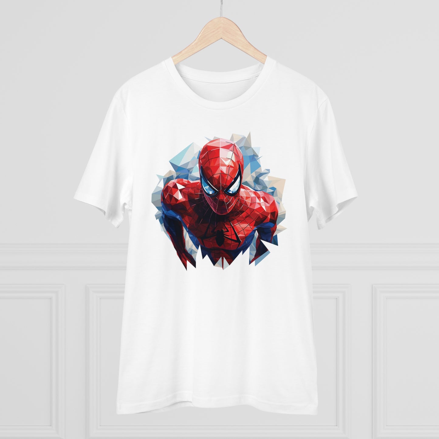 Spider-Man Polygonal Geometric T-Shirt - Swing into Stylish Adventure