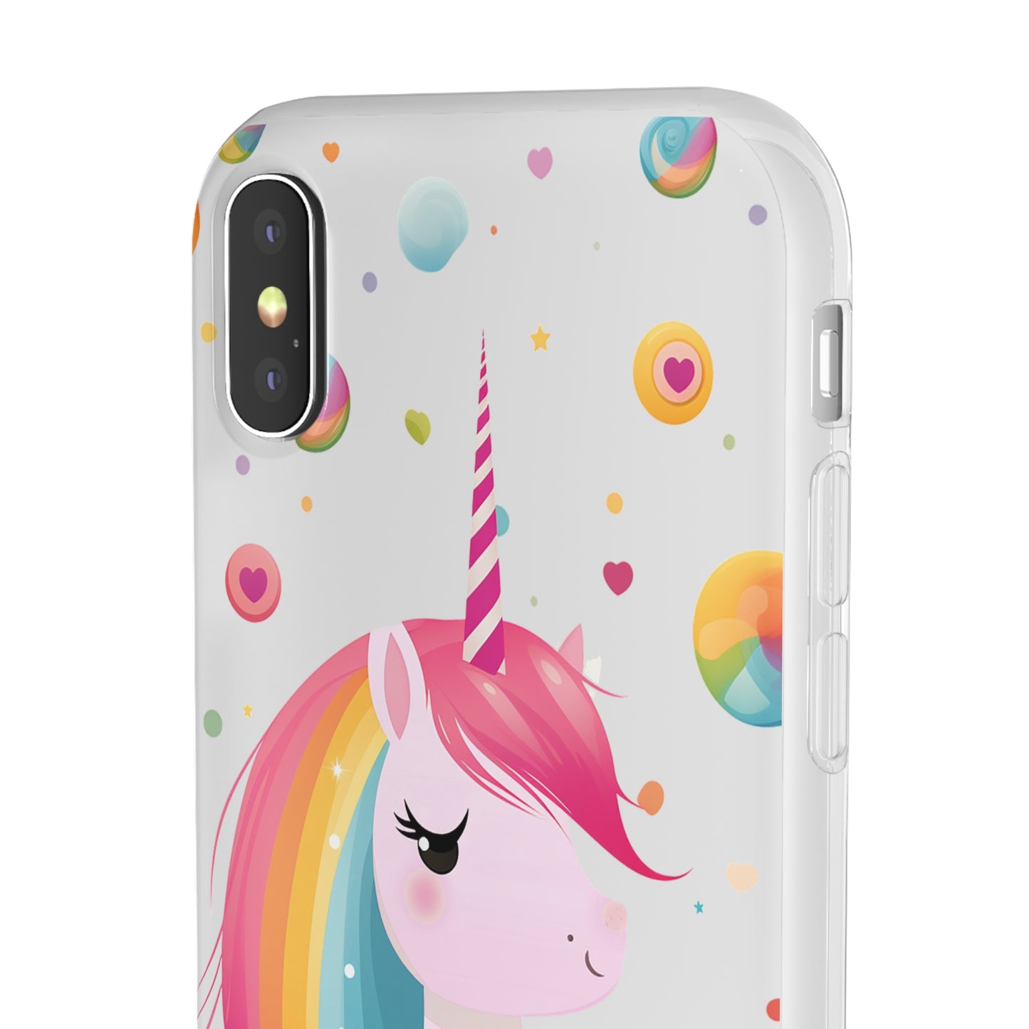 Kawaii Unicorn Flexi Transparent Phone Case