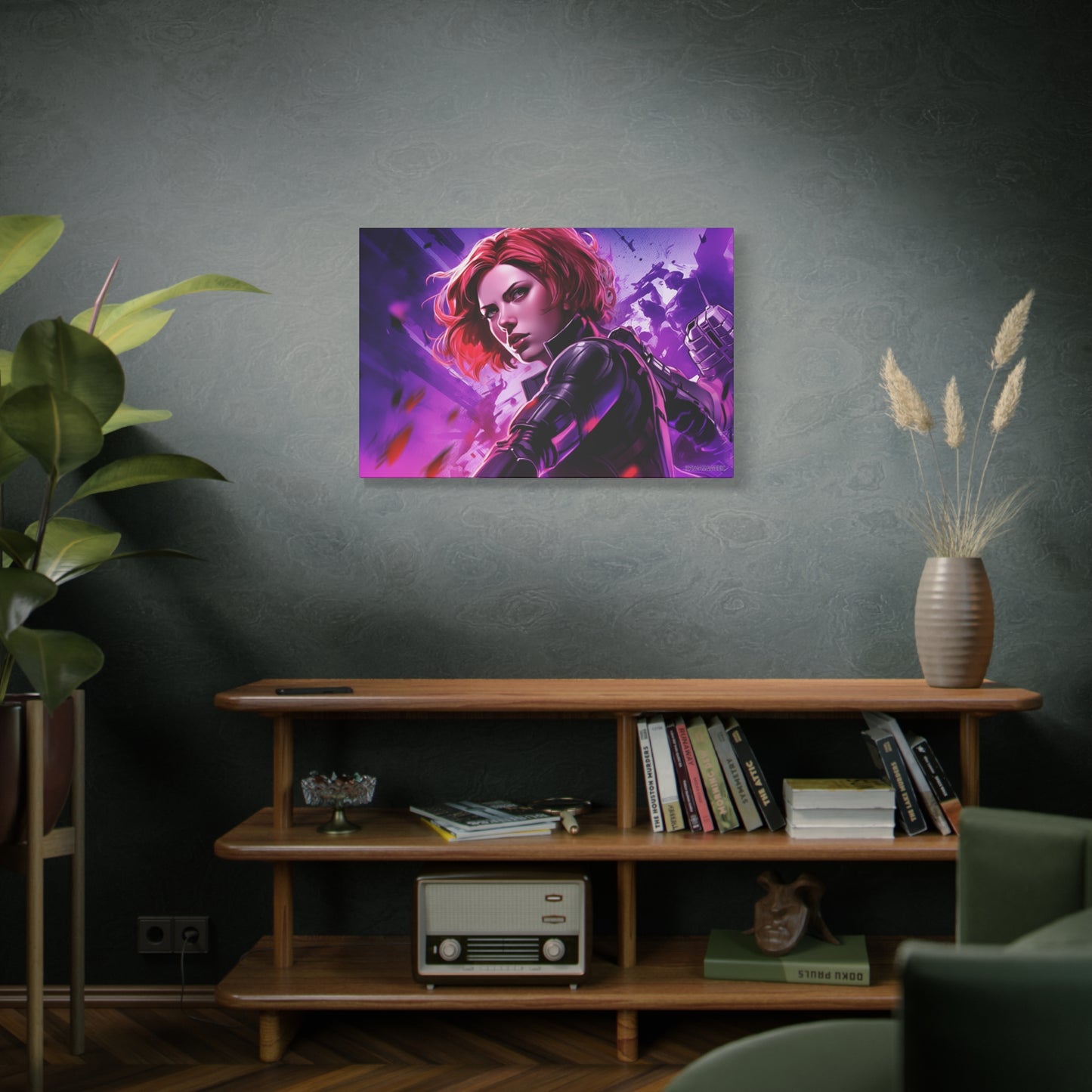 Black Widow Canvas - Embrace the Fierce Elegance of a Marvel Icon - Avengers