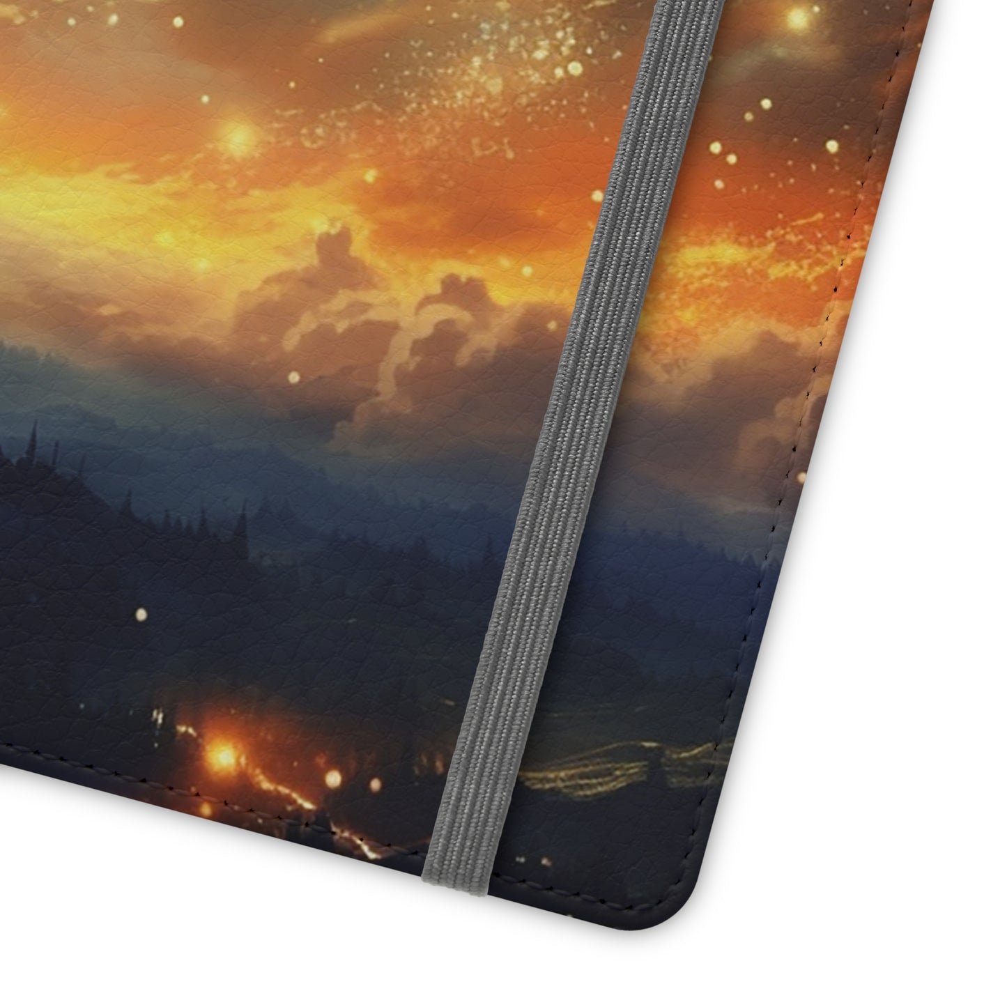 Wonderful Starry Night Flip Phone Case - Embrace the Beauty of the Night Sky