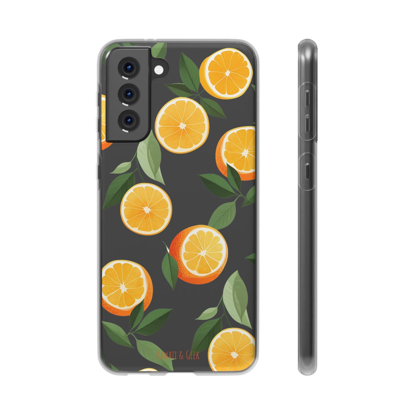 Zesty Orange Slices Transparent Flexi Phone Case