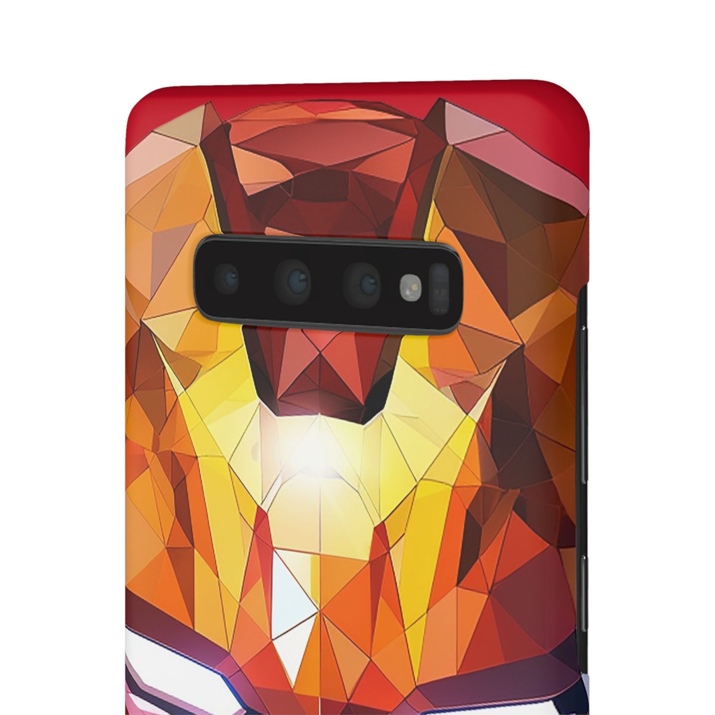 Phone Case - Iron Man helmet polygonal style