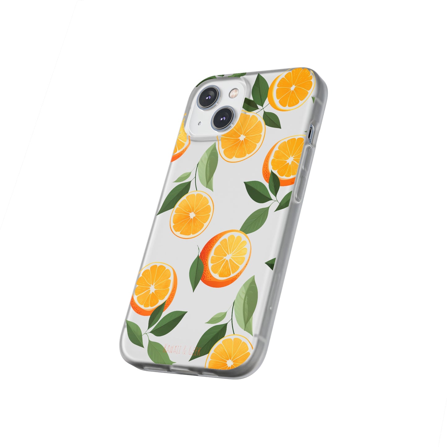 Zesty Orange Slices Transparent Flexi Phone Case