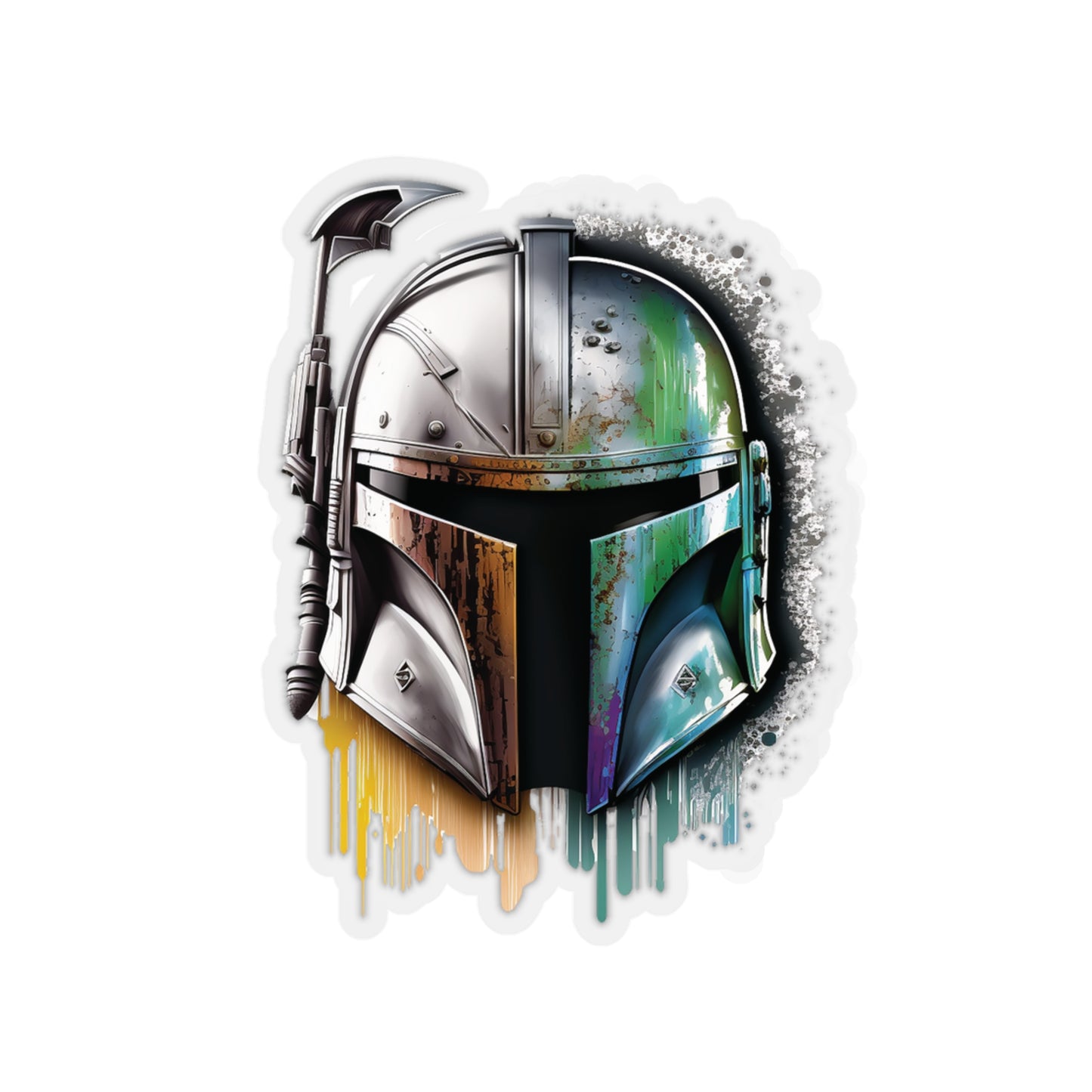 The Mandalorian Sticker - Add Some Epic and Unique Style to Your Tech - Star Wars