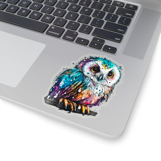 White Owl Sticker - Add Some Adorable and Unique Style to Your Tech