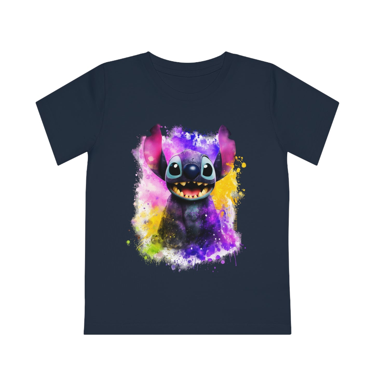 Watercolor Stitch Kids Eco-Friendly T-Shirt - Fun and Sustainable Fashion for Little Ones