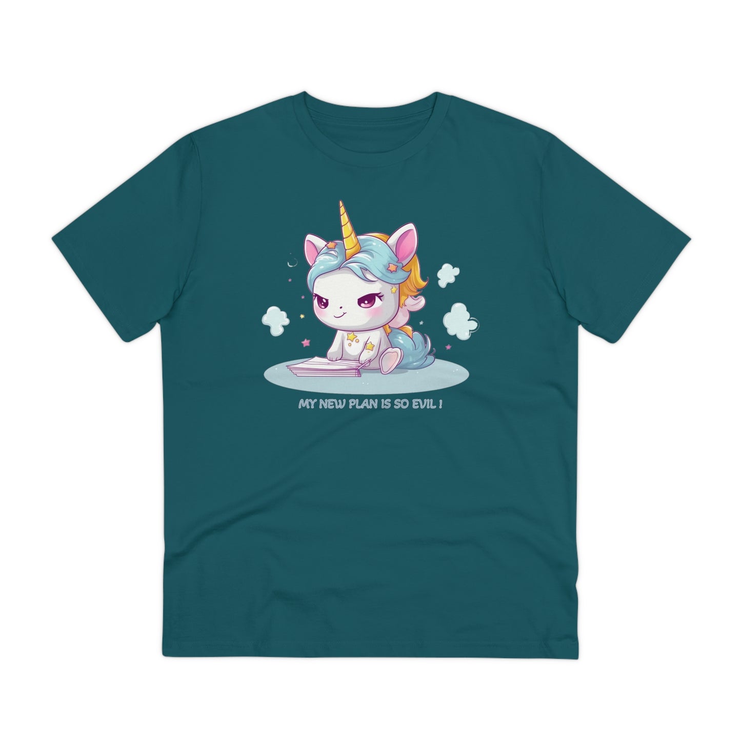 Kawaii and Bad Unicorn T-Shirt - Unleash Your Mischievous Style with Eco-Friendliness