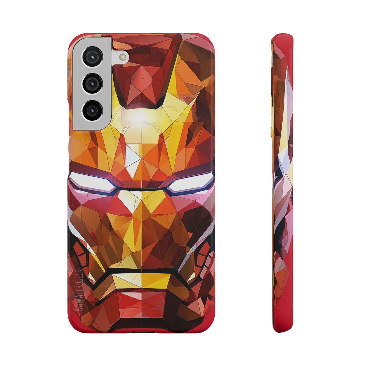 Phone Case - Iron Man helmet polygonal style