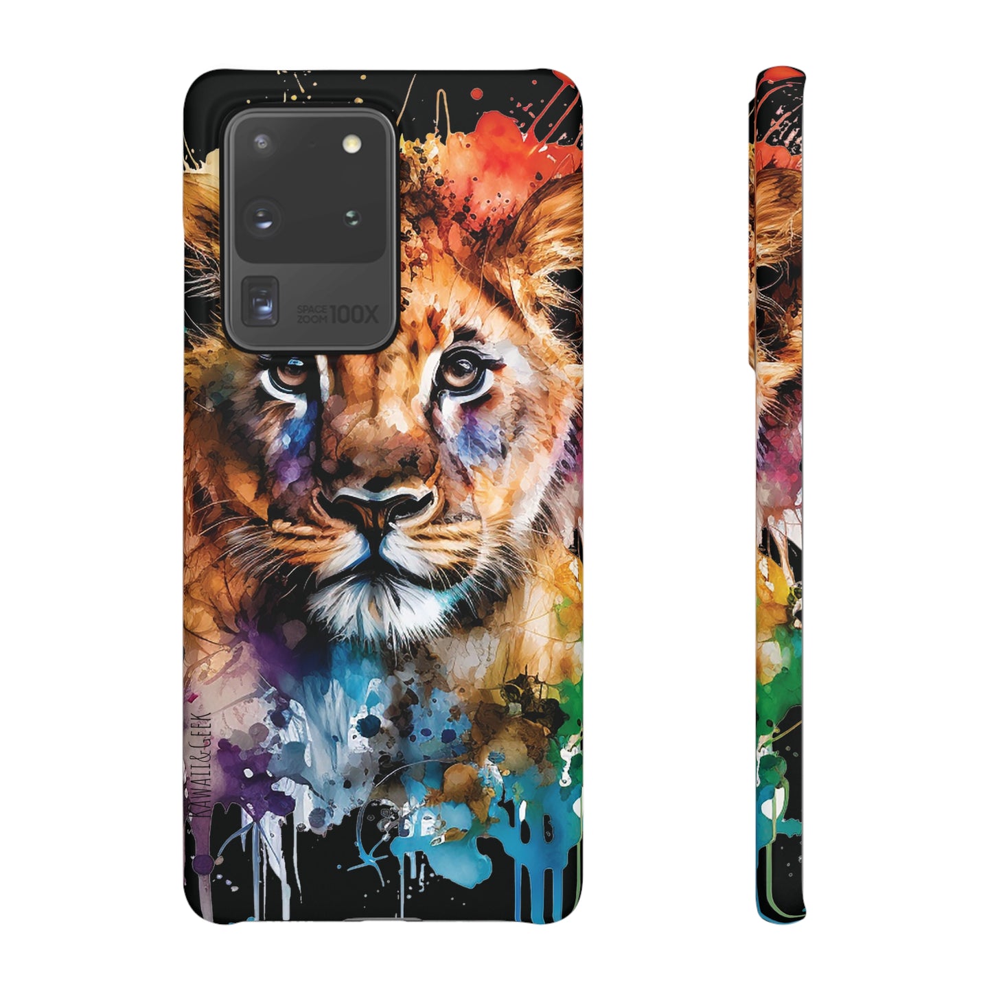 Watercolor Lion Cub Premium Phone Case