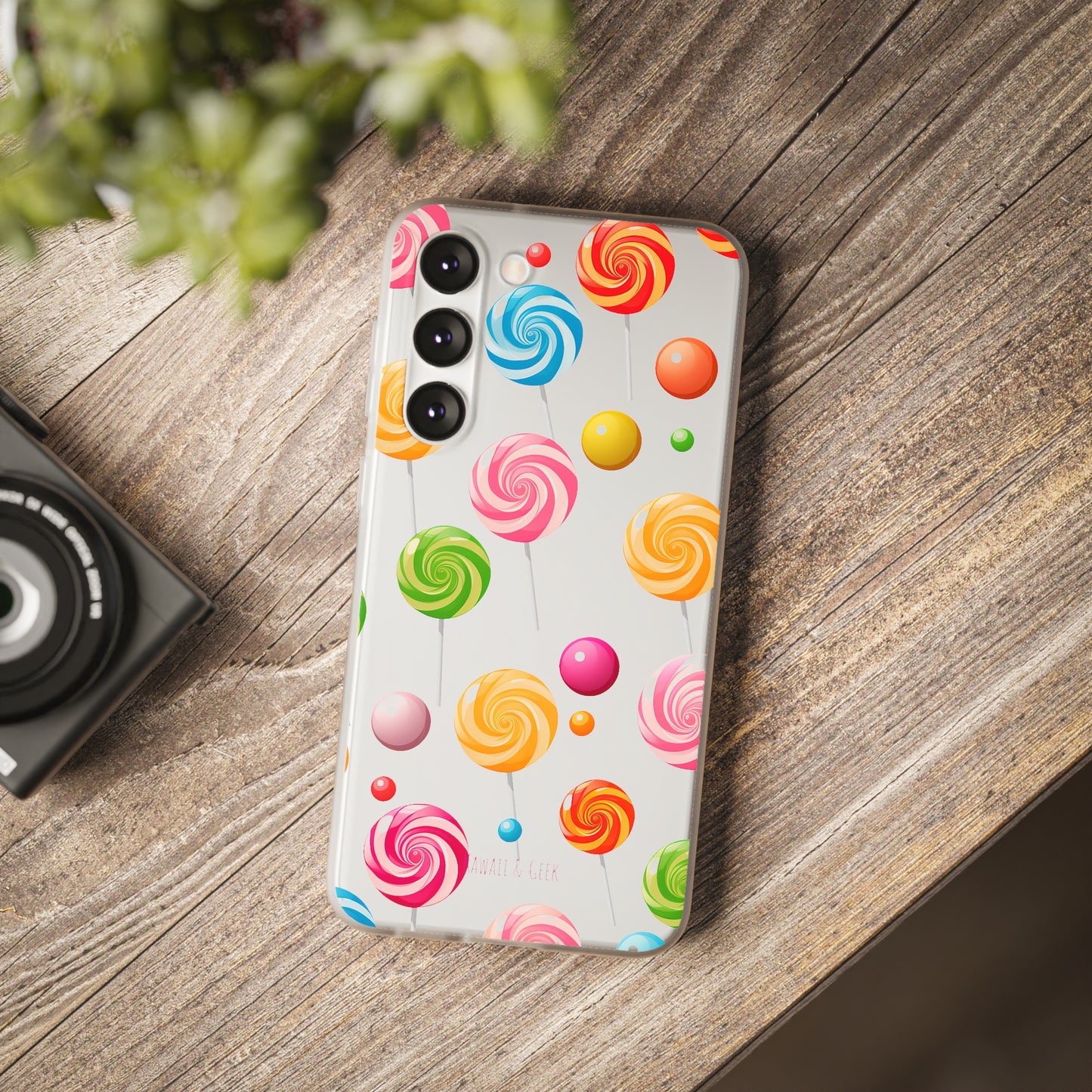 Vibrant Lollypop Array - Flexi Transparent Phone Case