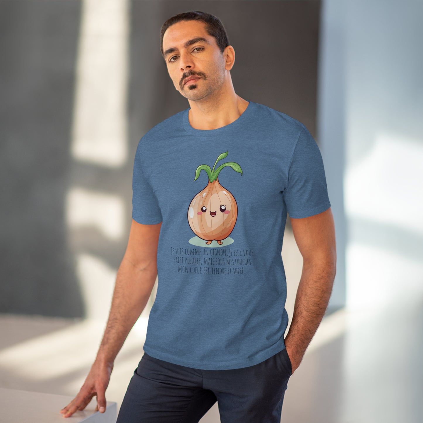 Sweet and Sassy Eco-Friendly Onion T-Shirt for Heartfelt Style - FRENCH