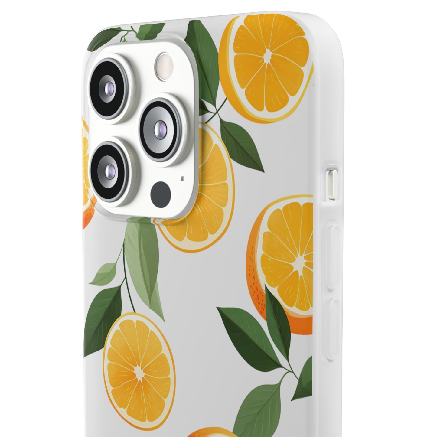 Zesty Orange Slices Transparent Flexi Phone Case