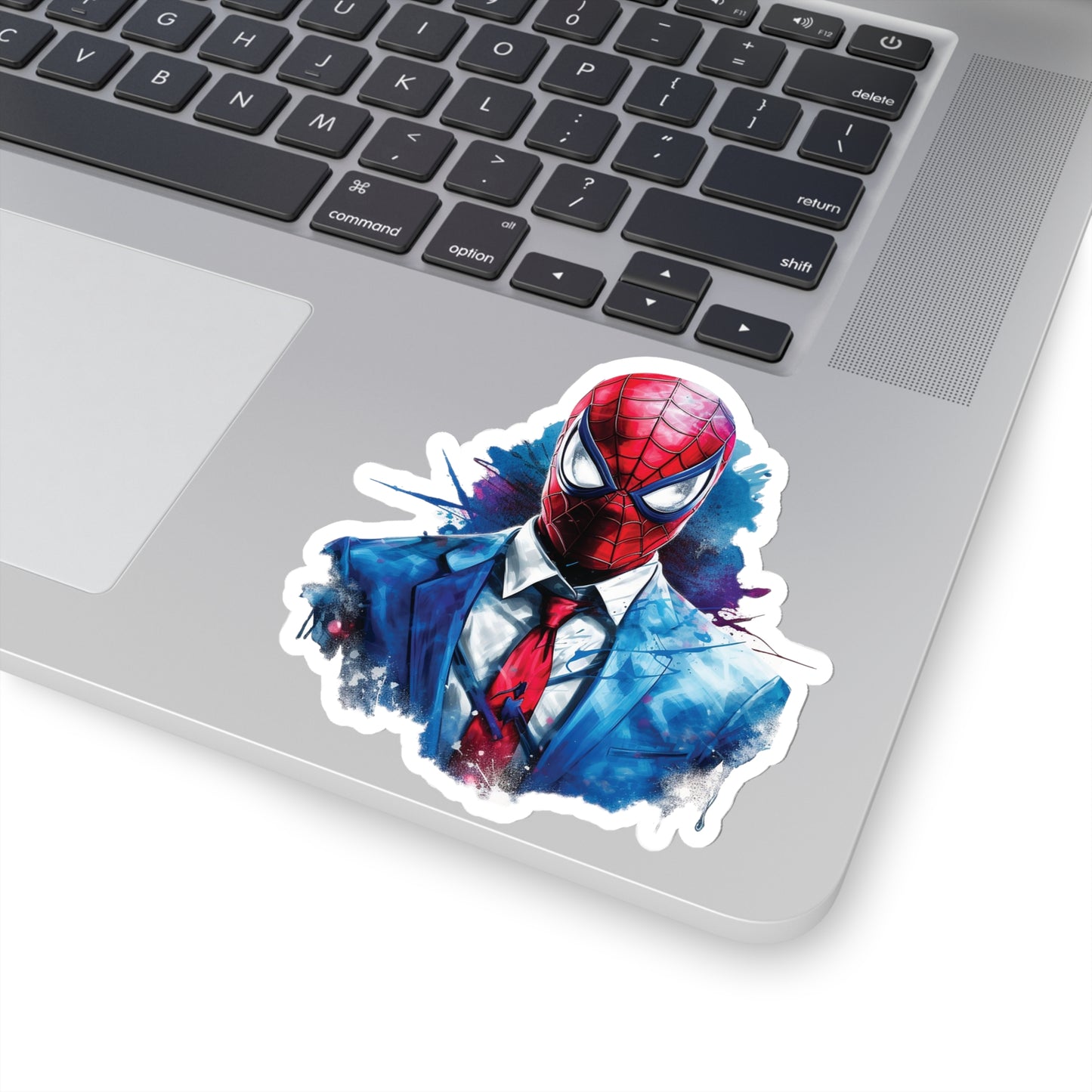 Spider Man in Work Suit Sticker - Add Some Unique and Heroic Style to Your Tech - Marvel Avengers