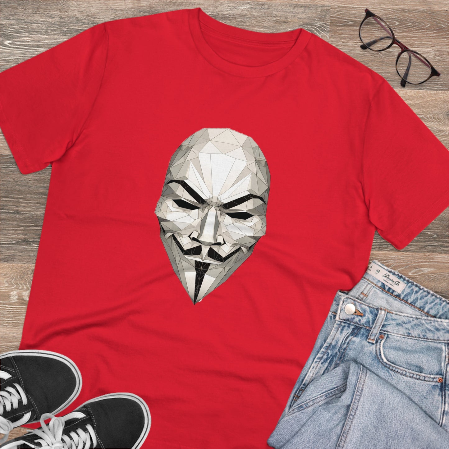 V Mask Polygonal T-Shirt - Embrace Anonymous Resistance