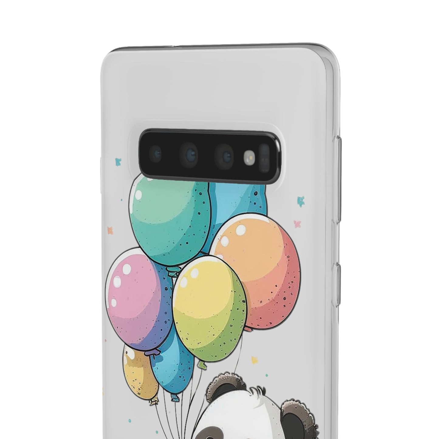 Cute Panda with Balloons flexi Smartphone Case - Add Some Adorable and Protective Style to Your Device