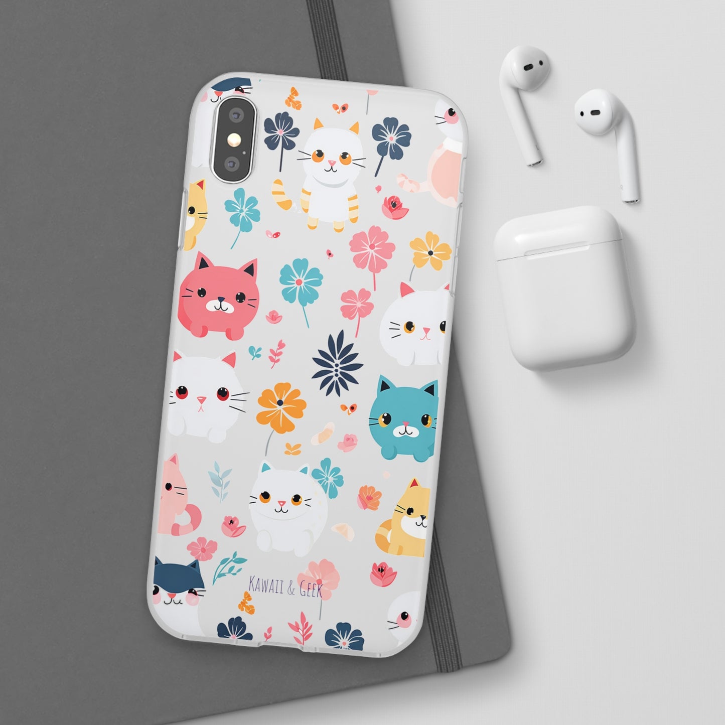 Playful Kittens: Flexi Transparent Phone Case