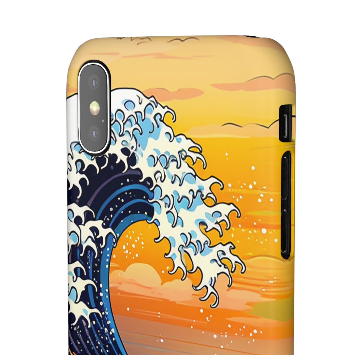 Sunset Big Wave Phone Case - Embrace the Majestic Hokusai Style in Your Hands