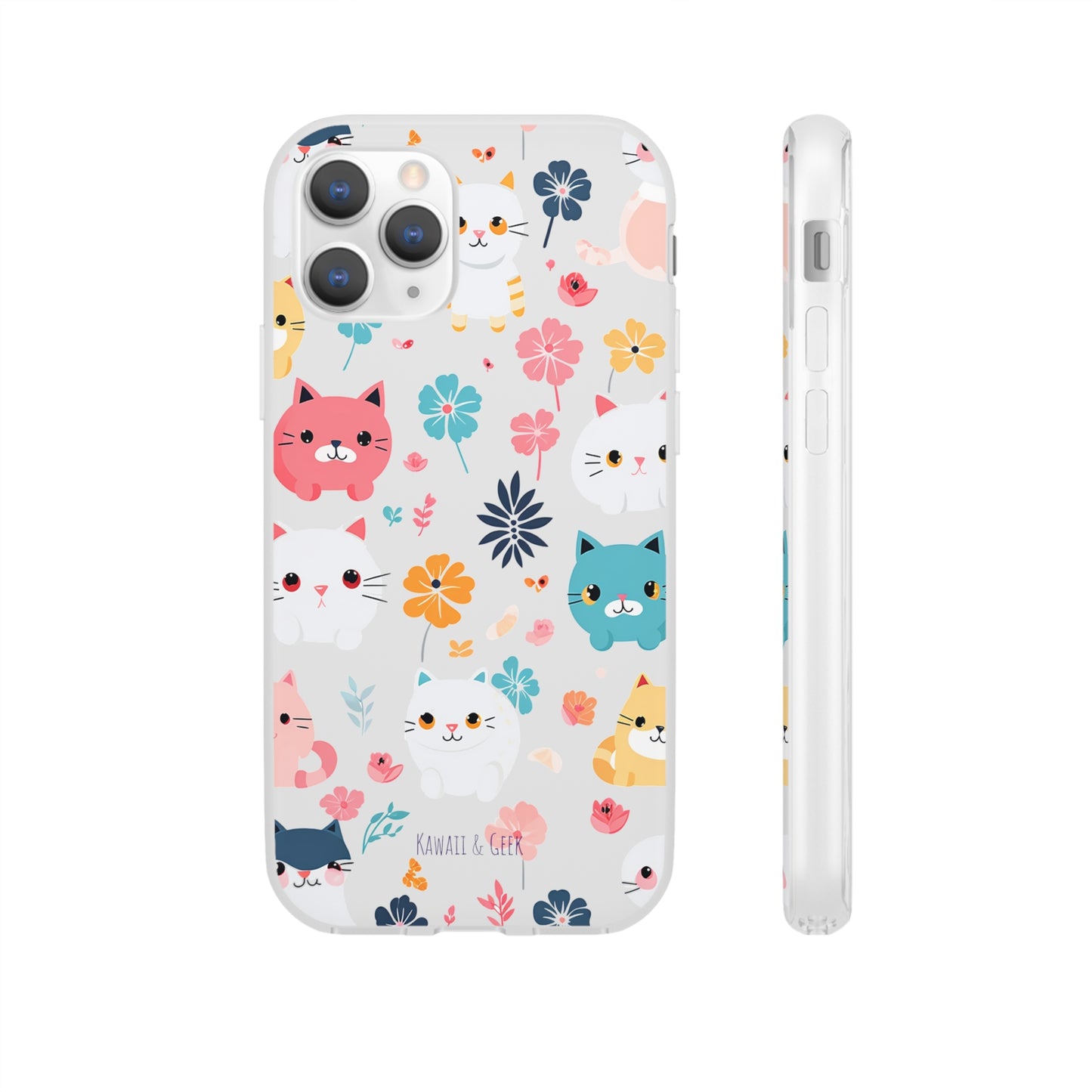 Playful Kittens: Flexi Transparent Phone Case