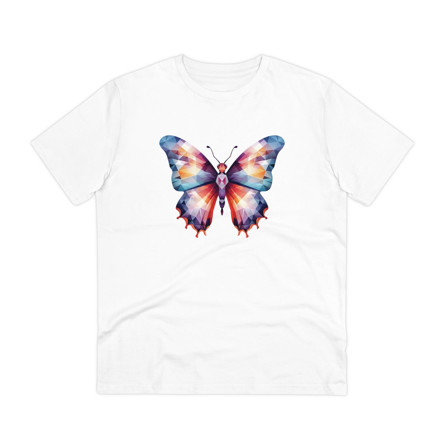 Butterfly Polygonal T-Shirt - Embrace Vibrant Transformation