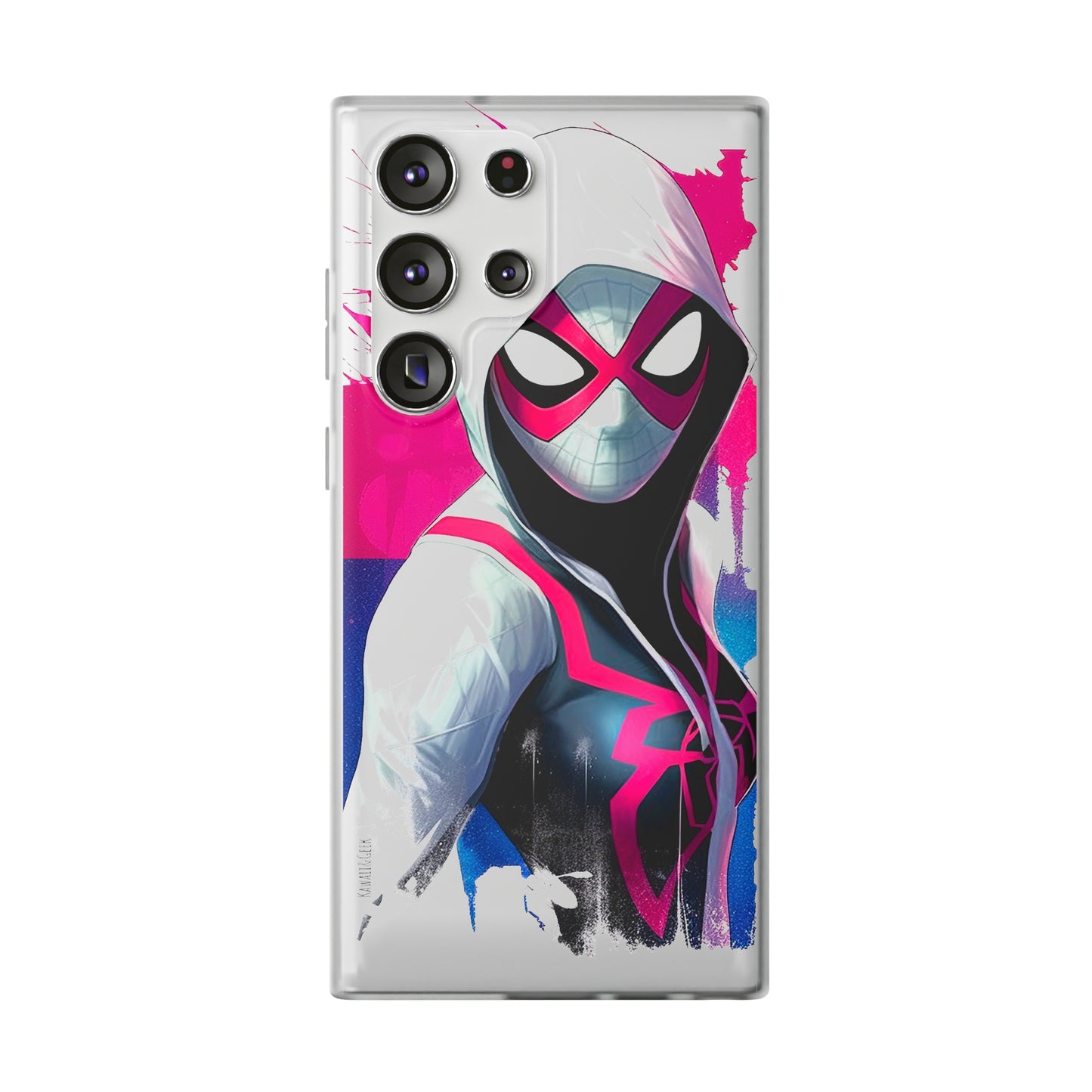 Spider Gwen in Flexi Phone Case - Add Some Colorful and Heroic Style to Your Phone